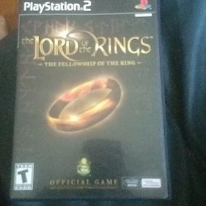 Lord of the rings play station 2 game